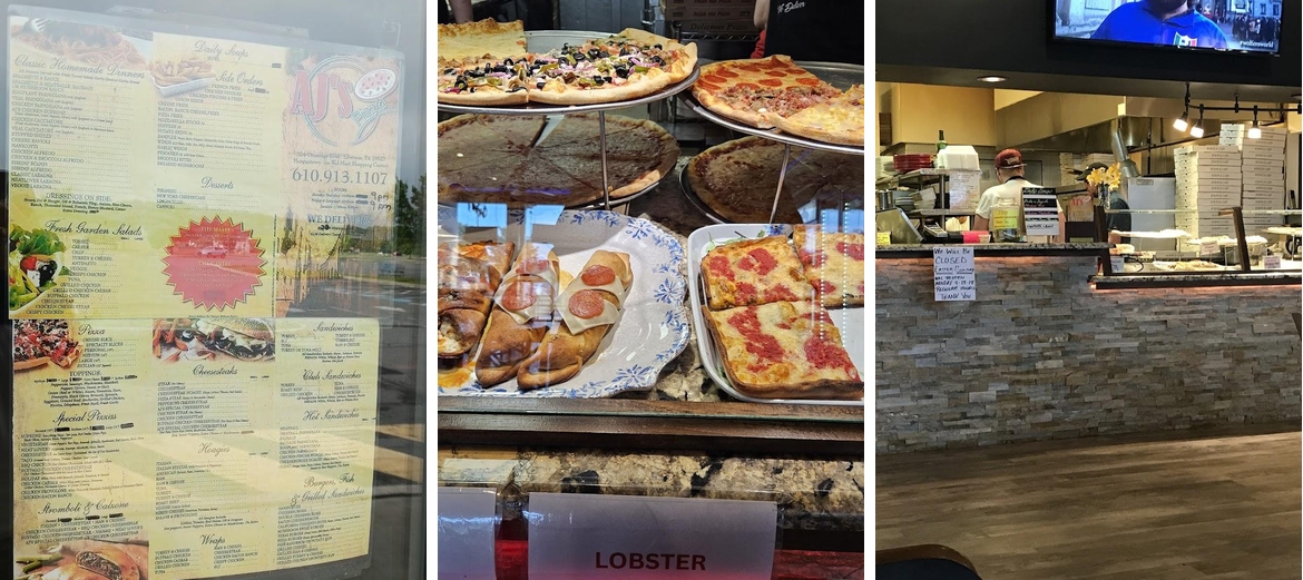 AJ's Family Pizzeria Menu